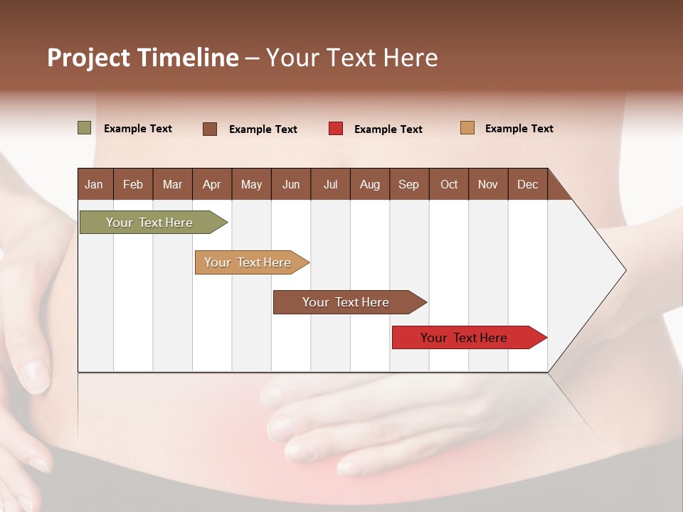 Sick Front View Brunette PowerPoint Template