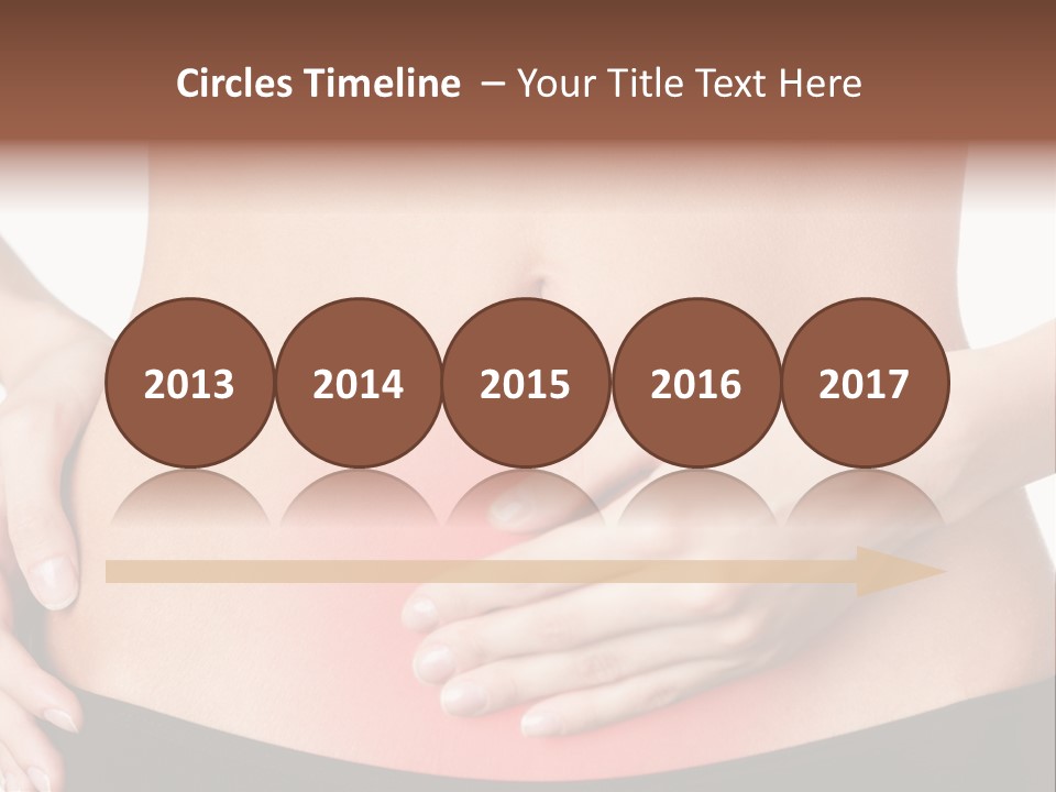 Sick Front View Brunette PowerPoint Template