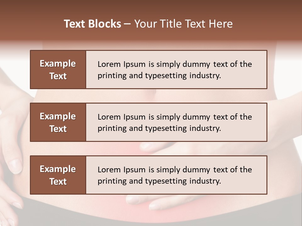 Sick Front View Brunette PowerPoint Template