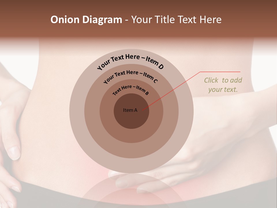 Sick Front View Brunette PowerPoint Template