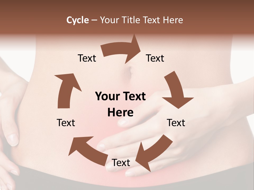 Sick Front View Brunette PowerPoint Template