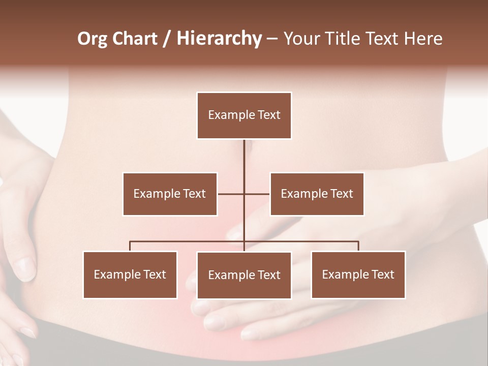 Sick Front View Brunette PowerPoint Template