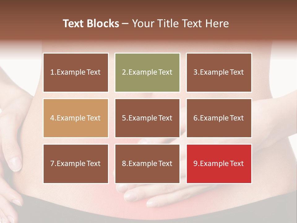 Sick Front View Brunette PowerPoint Template