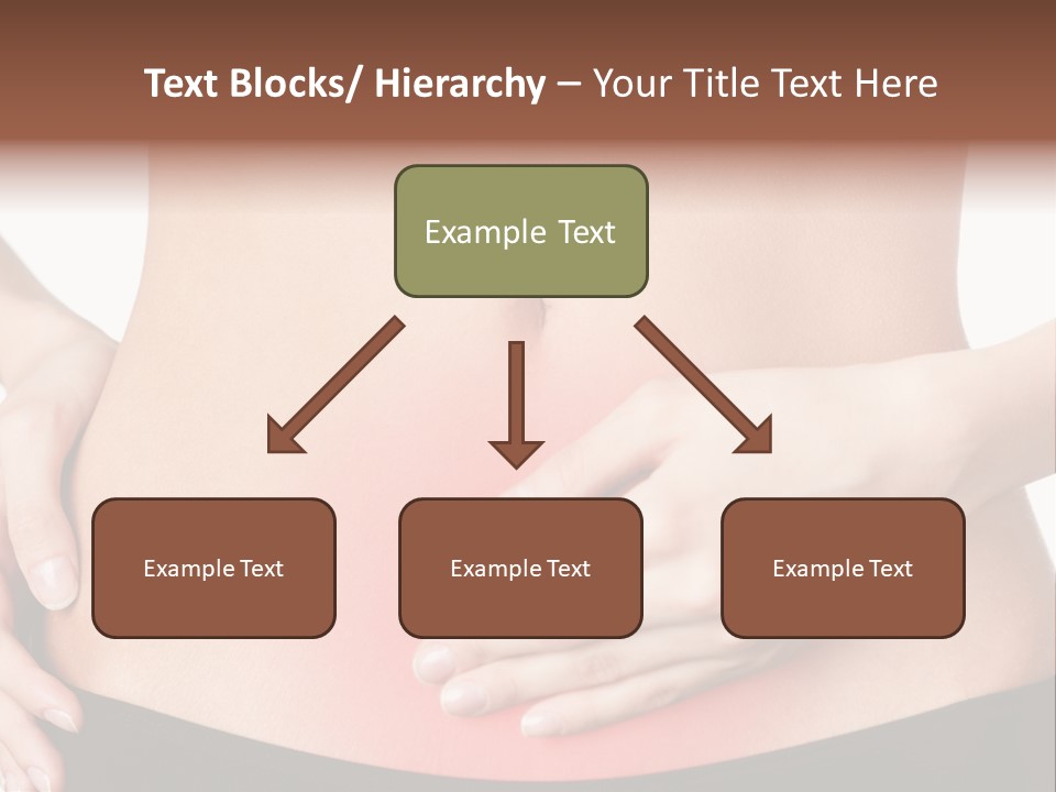 Sick Front View Brunette PowerPoint Template