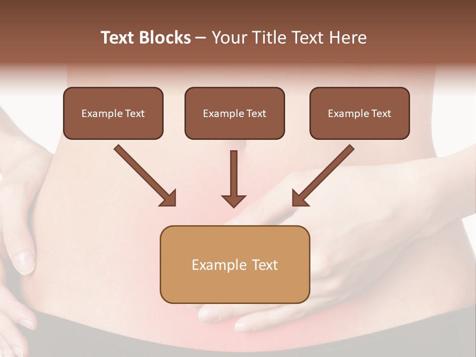 Sick Front View Brunette PowerPoint Template