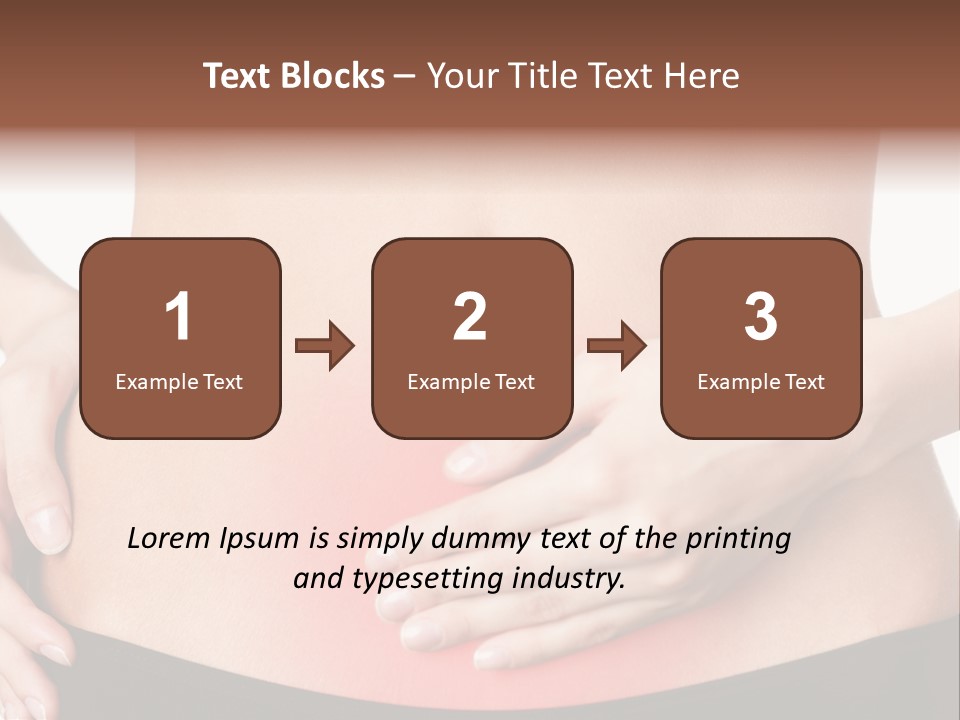 Sick Front View Brunette PowerPoint Template