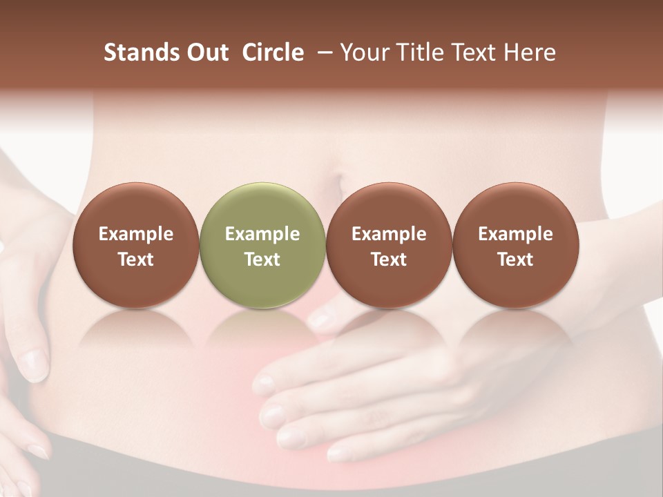 Sick Front View Brunette PowerPoint Template