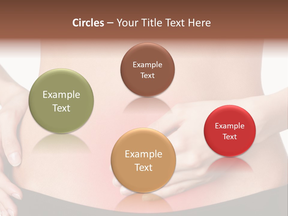 Sick Front View Brunette PowerPoint Template