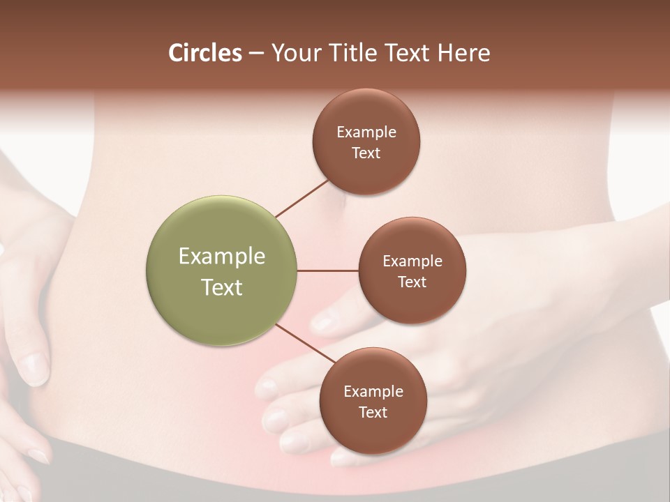 Sick Front View Brunette PowerPoint Template