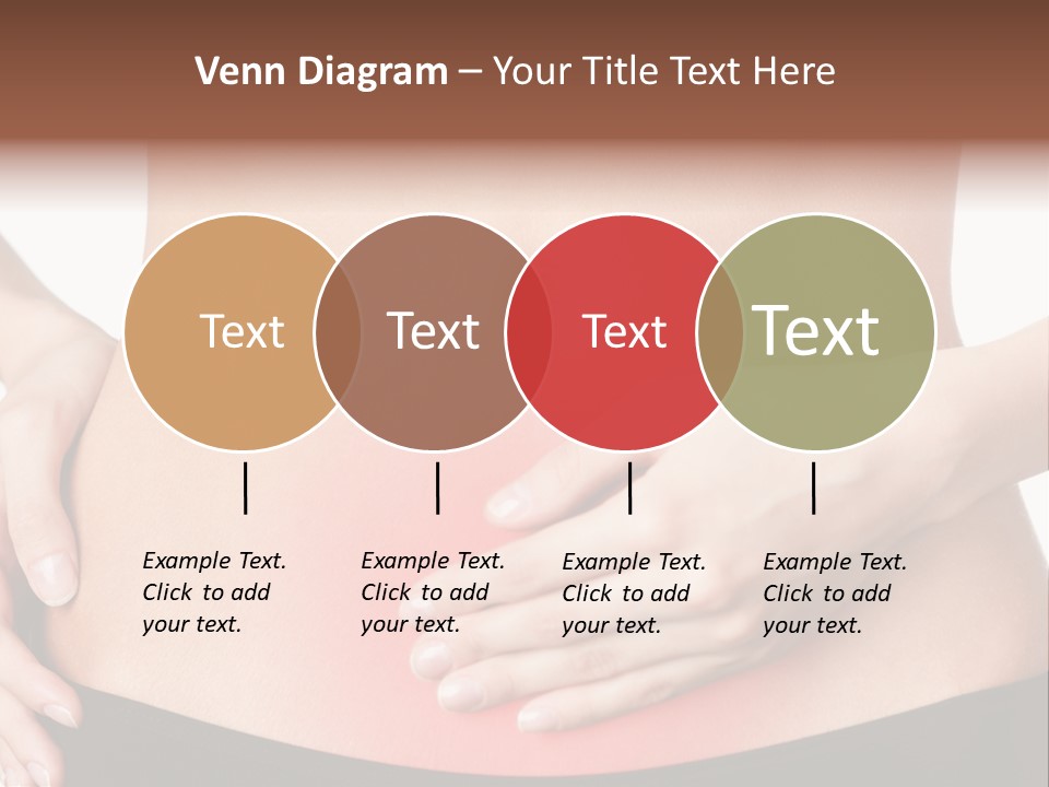 Sick Front View Brunette PowerPoint Template