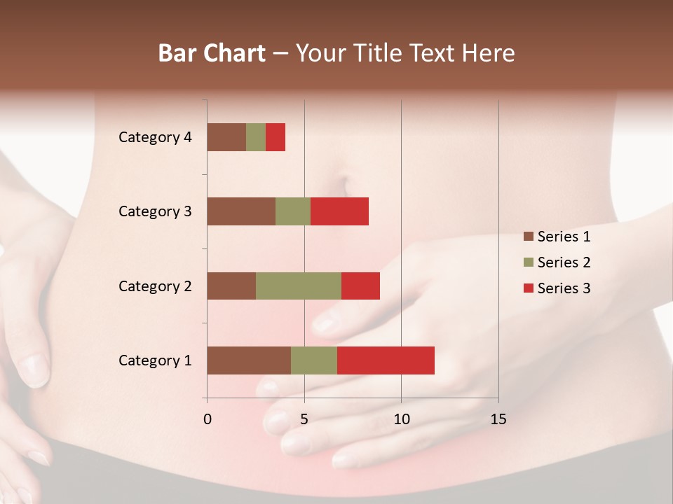 Sick Front View Brunette PowerPoint Template