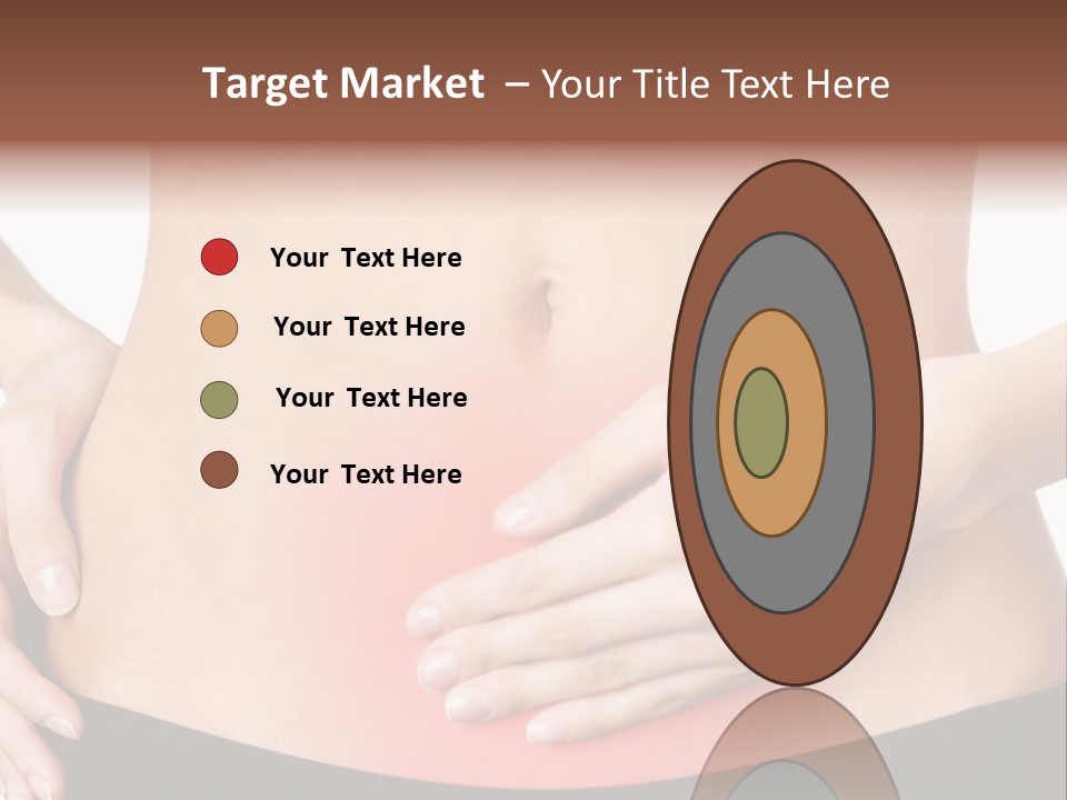 Sick Front View Brunette PowerPoint Template