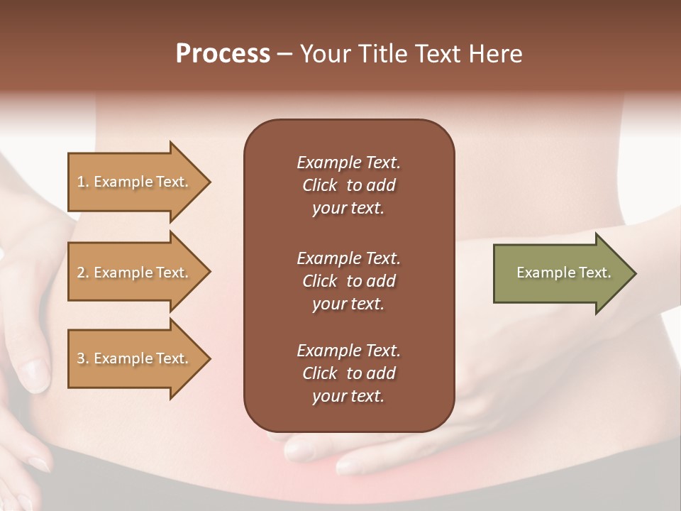 Sick Front View Brunette PowerPoint Template