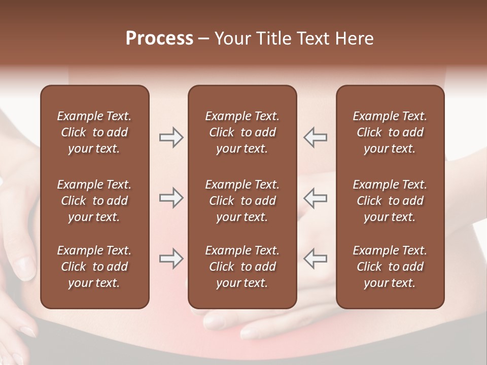 Sick Front View Brunette PowerPoint Template