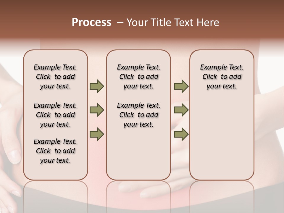 Sick Front View Brunette PowerPoint Template
