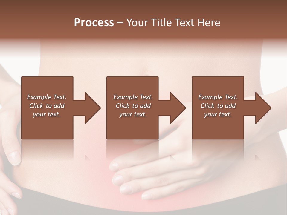 Sick Front View Brunette PowerPoint Template