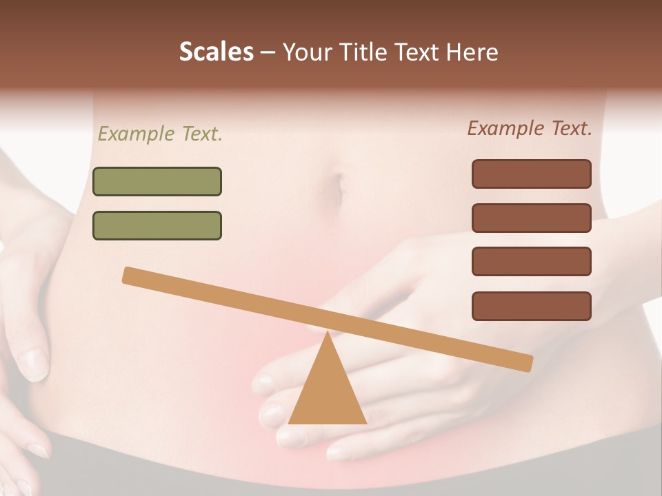 Sick Front View Brunette PowerPoint Template