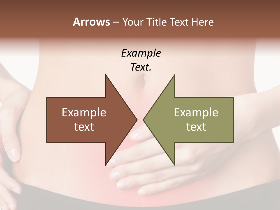 Sick Front View Brunette PowerPoint Template