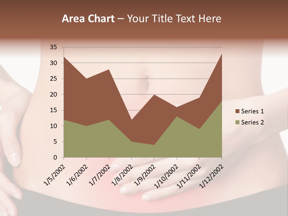 Sick Front View Brunette PowerPoint Template