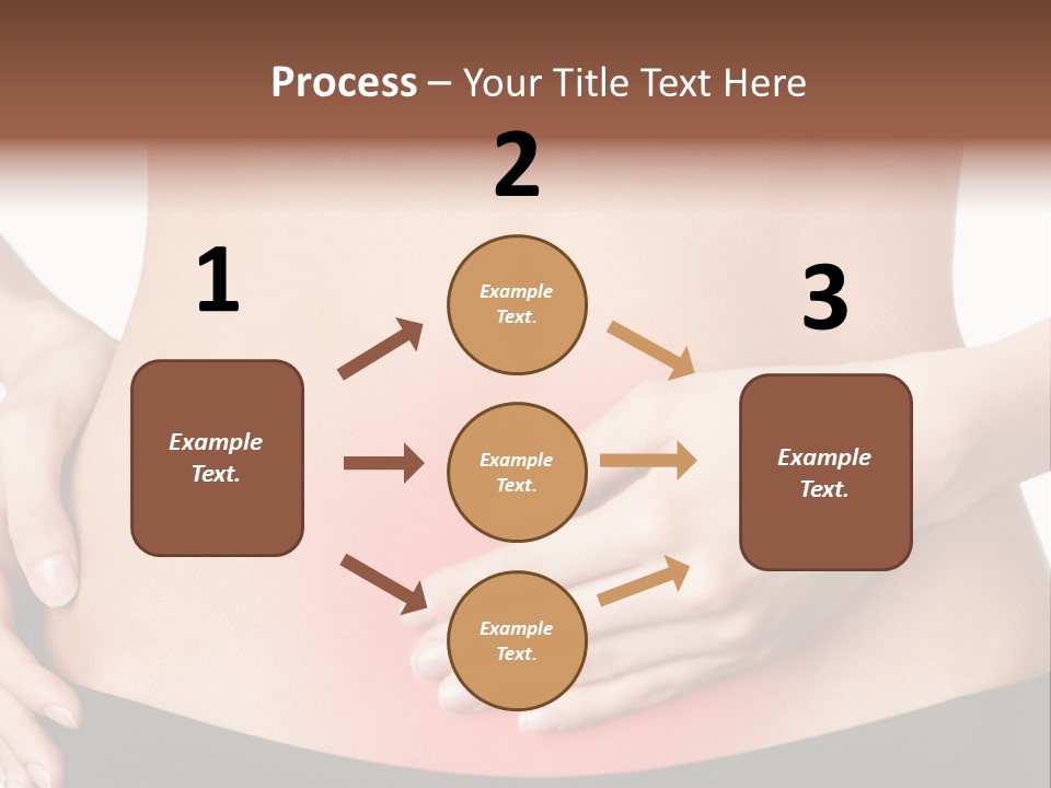 Sick Front View Brunette PowerPoint Template