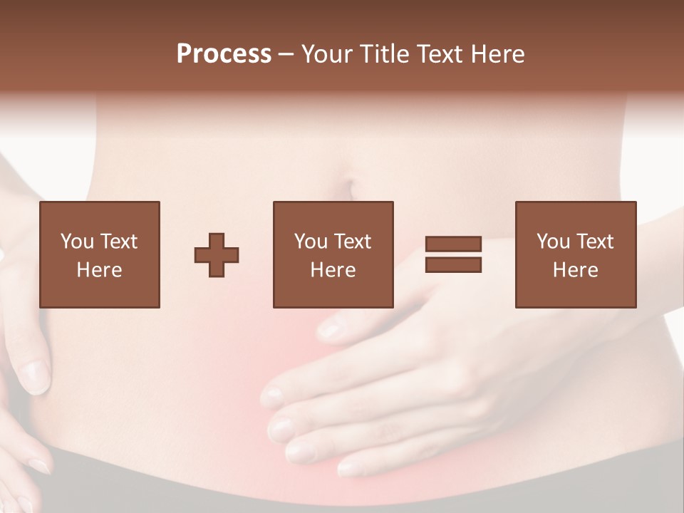 Sick Front View Brunette PowerPoint Template