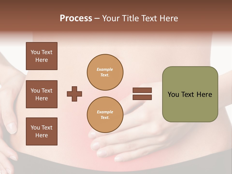 Sick Front View Brunette PowerPoint Template
