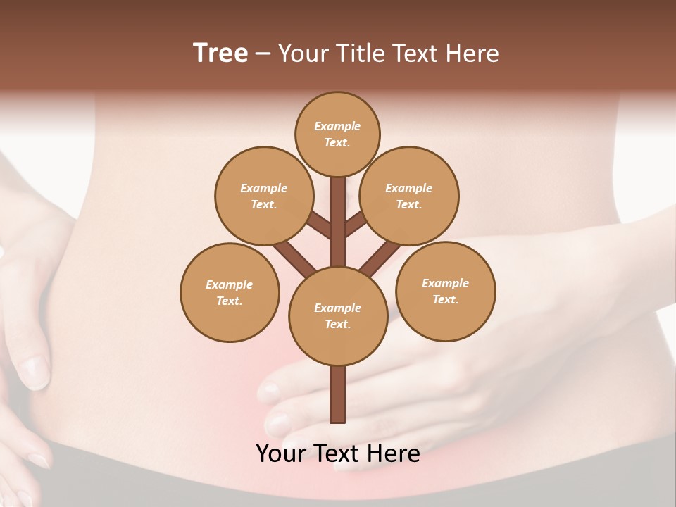 Sick Front View Brunette PowerPoint Template