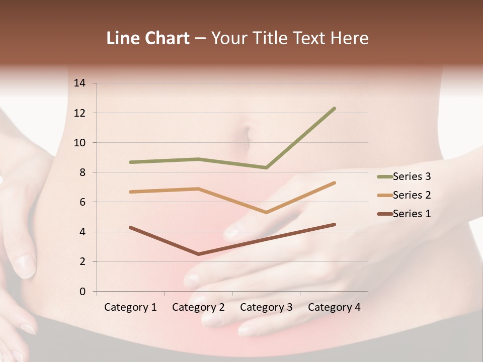 Sick Front View Brunette PowerPoint Template