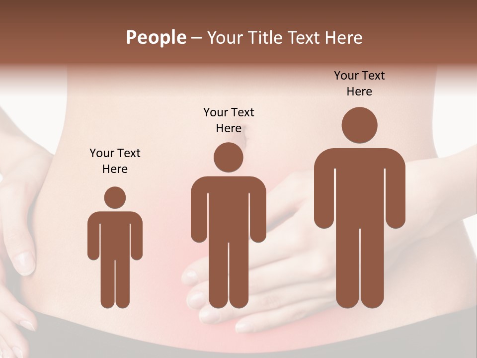 Sick Front View Brunette PowerPoint Template