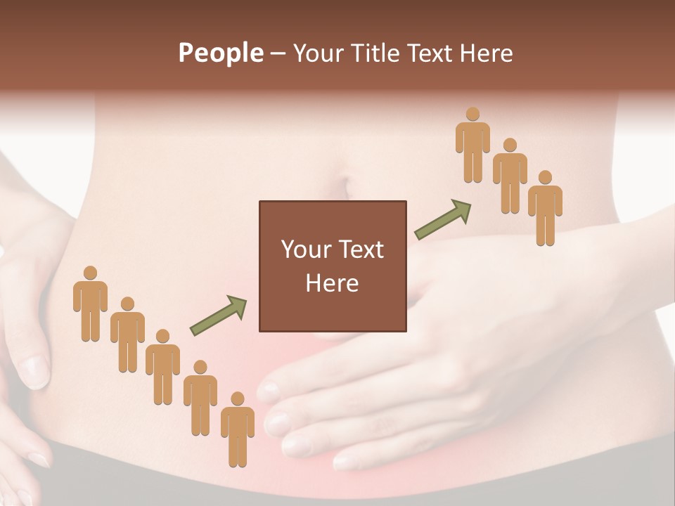 Sick Front View Brunette PowerPoint Template