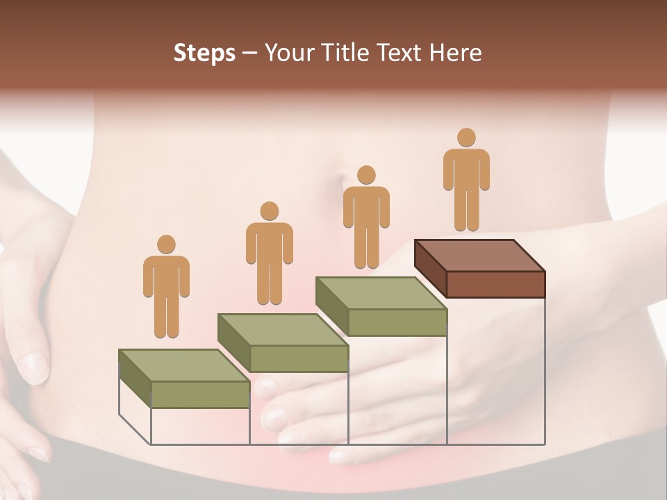 Sick Front View Brunette PowerPoint Template