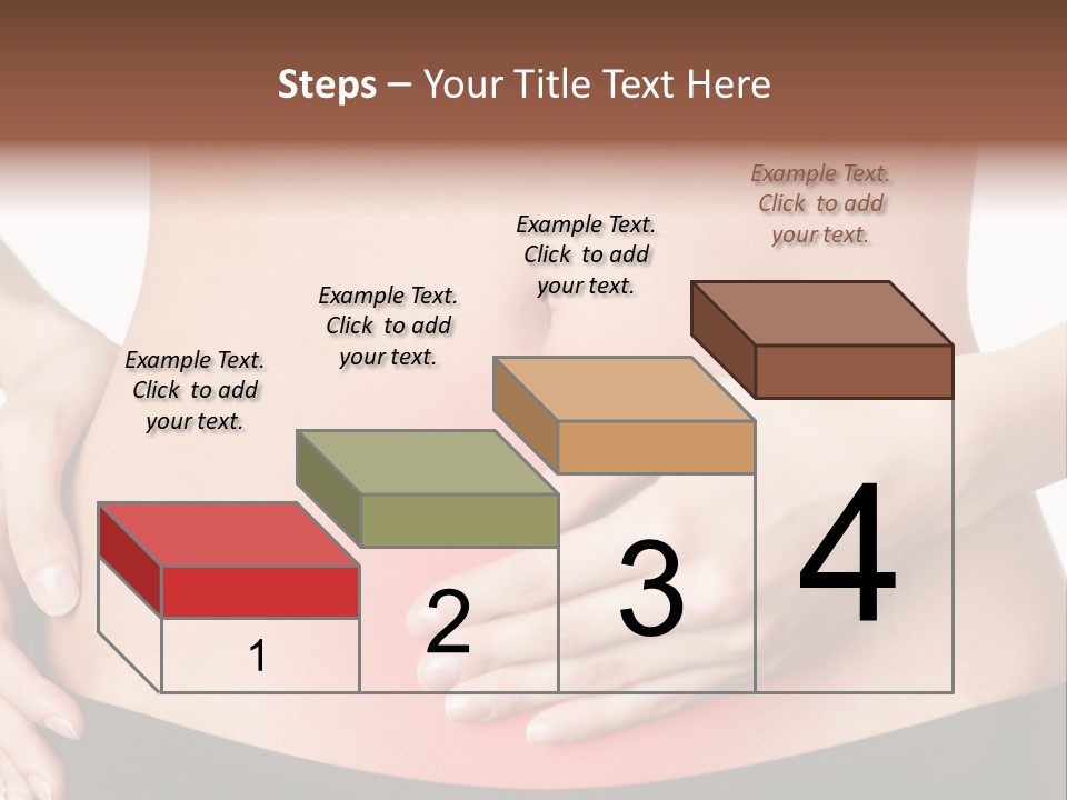 Sick Front View Brunette PowerPoint Template