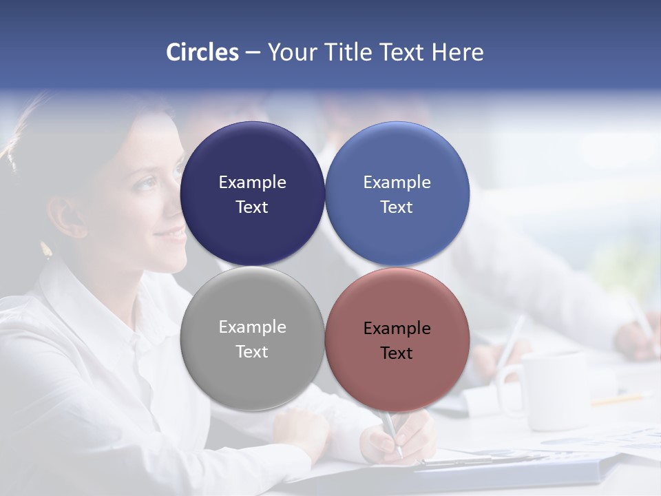 Businesspeople Session Listening PowerPoint Template