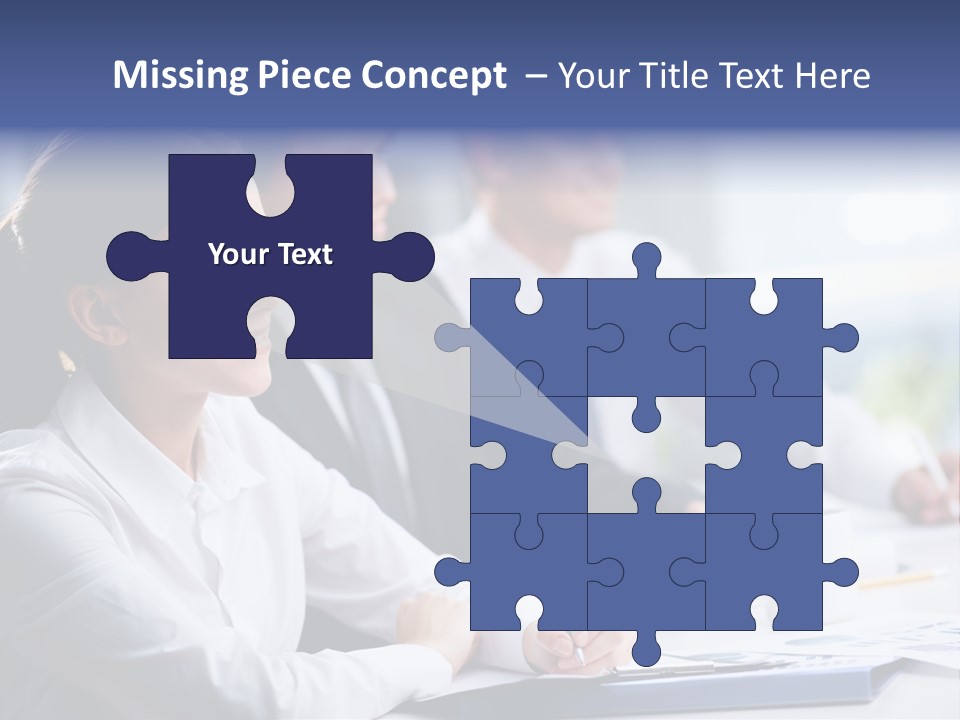 Businesspeople Session Listening PowerPoint Template