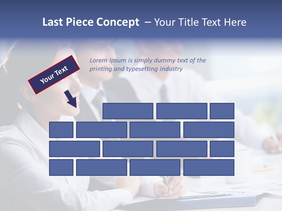 Businesspeople Session Listening PowerPoint Template