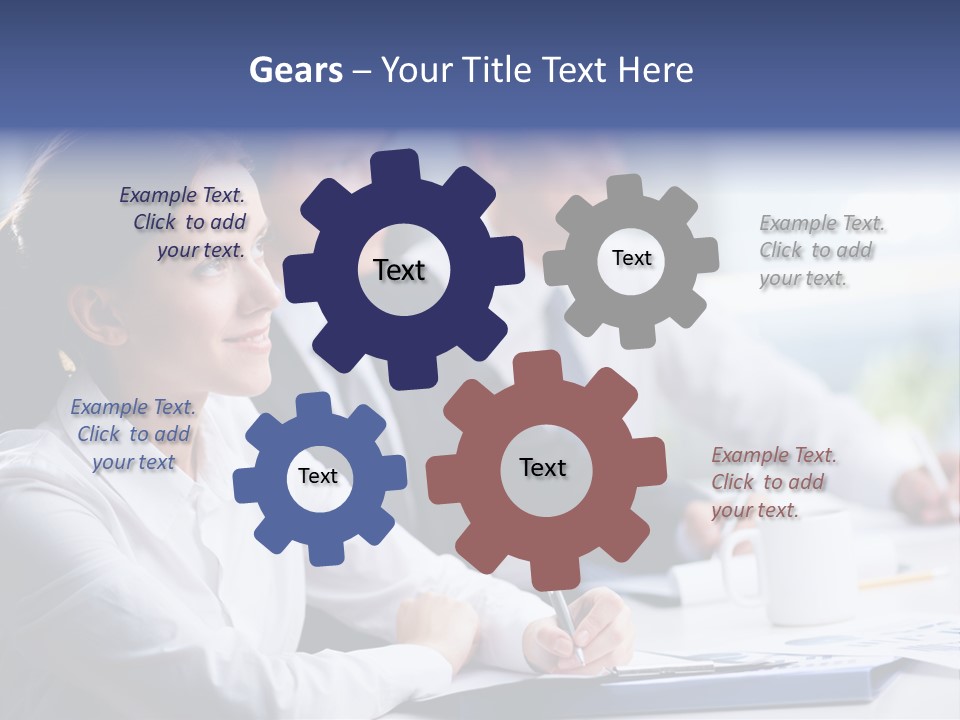 Businesspeople Session Listening PowerPoint Template