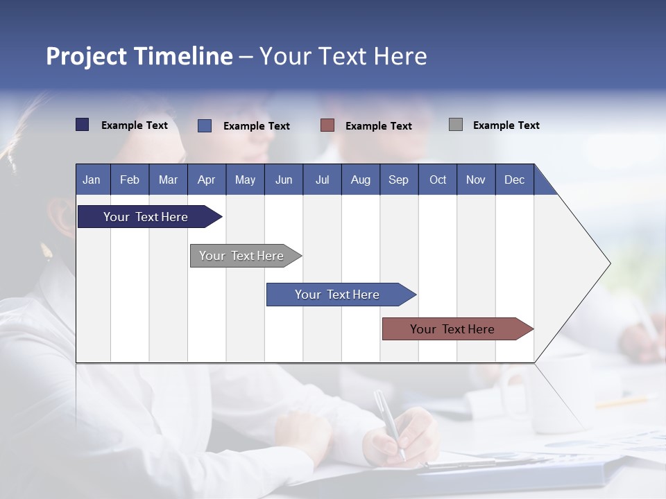 Businesspeople Session Listening PowerPoint Template