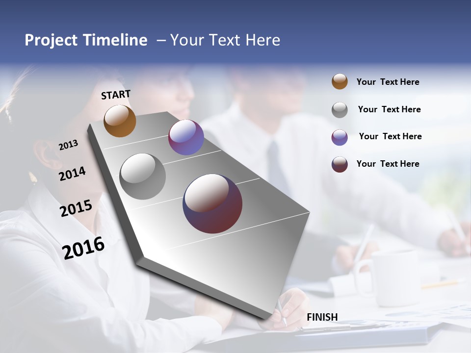 Businesspeople Session Listening PowerPoint Template