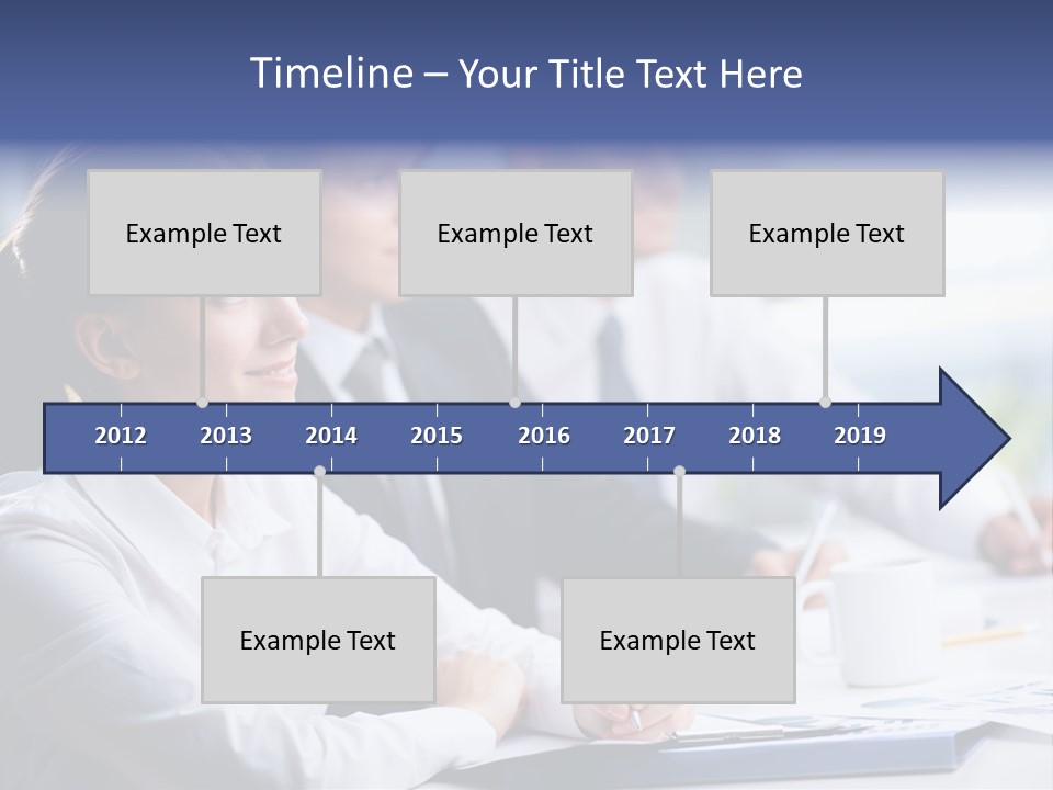 Businesspeople Session Listening PowerPoint Template