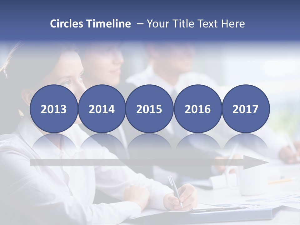 Businesspeople Session Listening PowerPoint Template