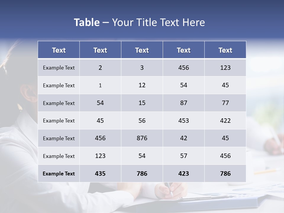Businesspeople Session Listening PowerPoint Template