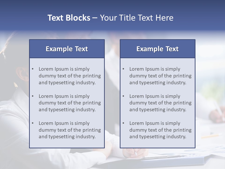 Businesspeople Session Listening PowerPoint Template
