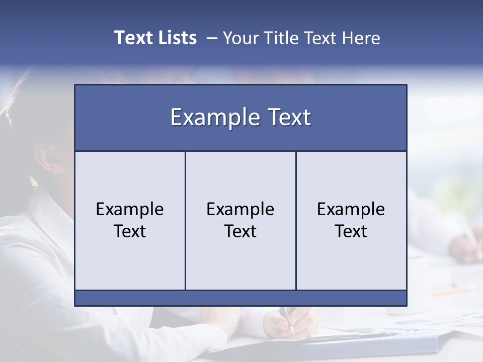 Businesspeople Session Listening PowerPoint Template