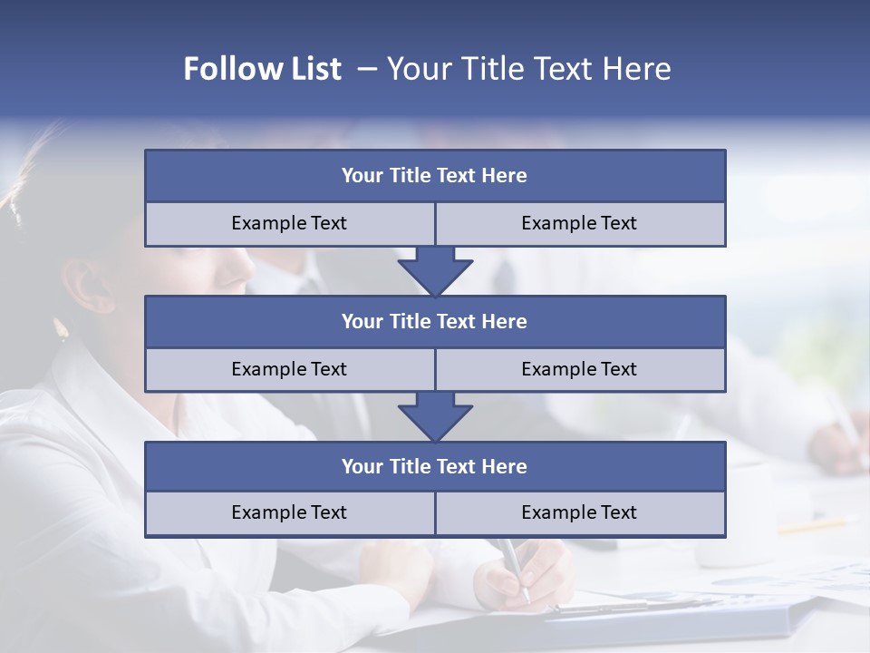 Businesspeople Session Listening PowerPoint Template