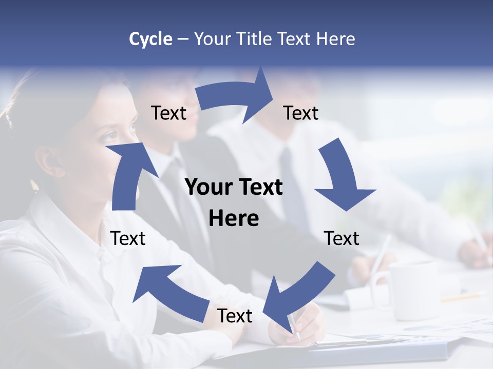 Businesspeople Session Listening PowerPoint Template