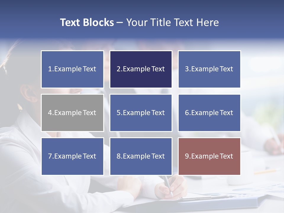 Businesspeople Session Listening PowerPoint Template