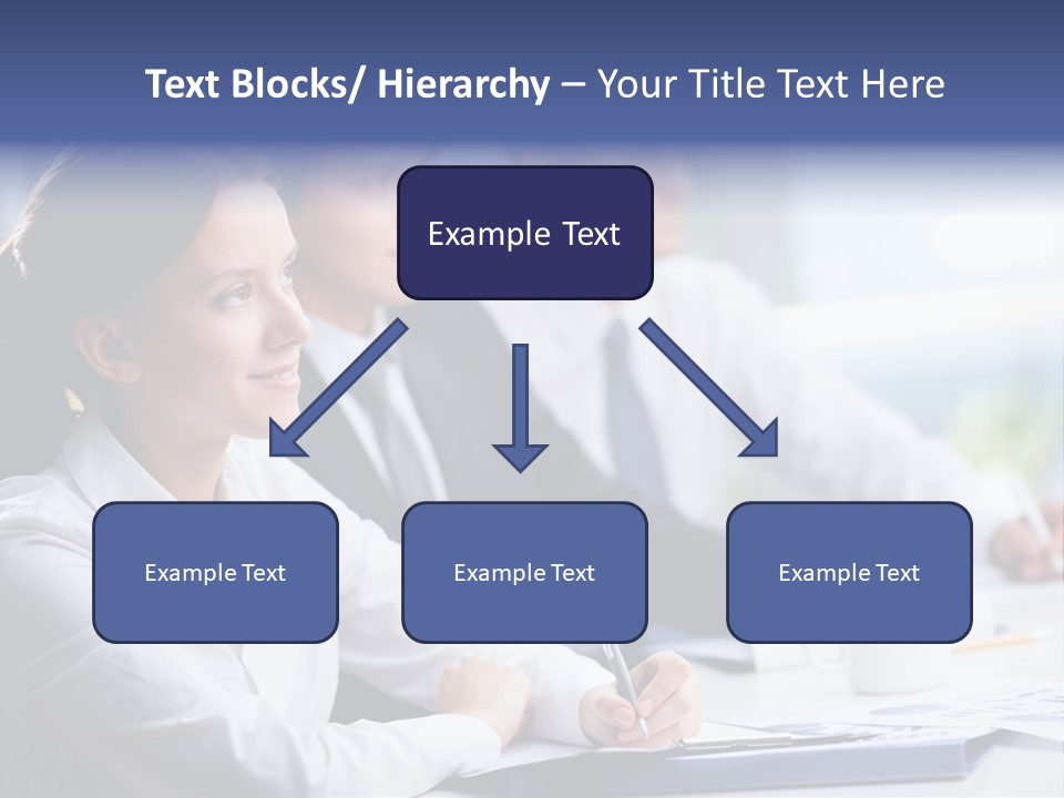 Businesspeople Session Listening PowerPoint Template