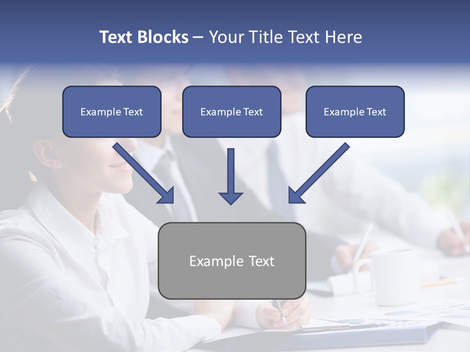Businesspeople Session Listening PowerPoint Template