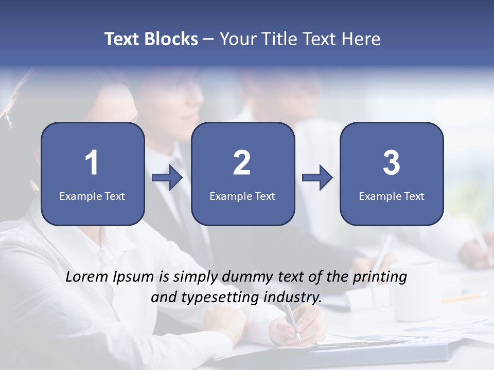 Businesspeople Session Listening PowerPoint Template