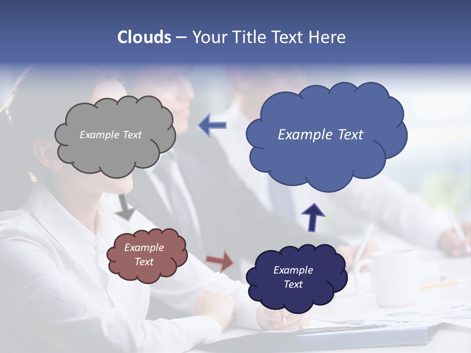 Businesspeople Session Listening PowerPoint Template